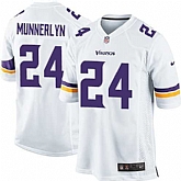 Nike Men & Women & Youth Vikings #24 Munnerlyn White Team Color Game Jersey,baseball caps,new era cap wholesale,wholesale hats